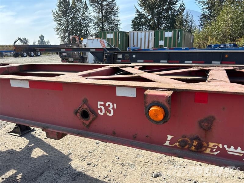 Lode King 53 ft Tri/A Extendable Container Trailer 貨櫃框架拖車