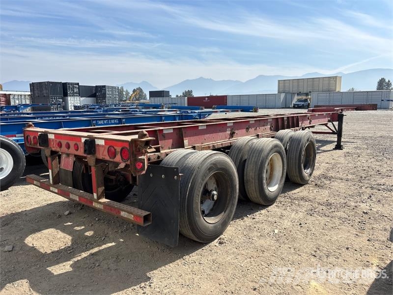 Lode King 53 ft Tri/A Extendable Container Trailer 貨櫃框架拖車