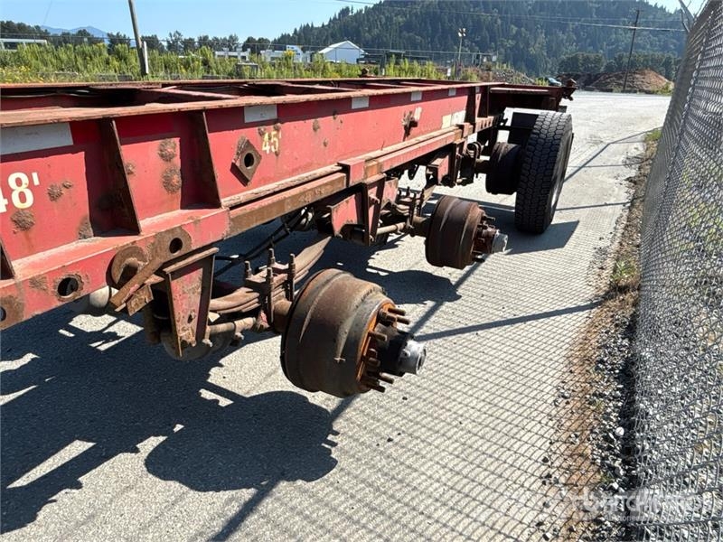 Lode King 53 ft Tri/A Extendable Container Trailer Anhænger med containerramme