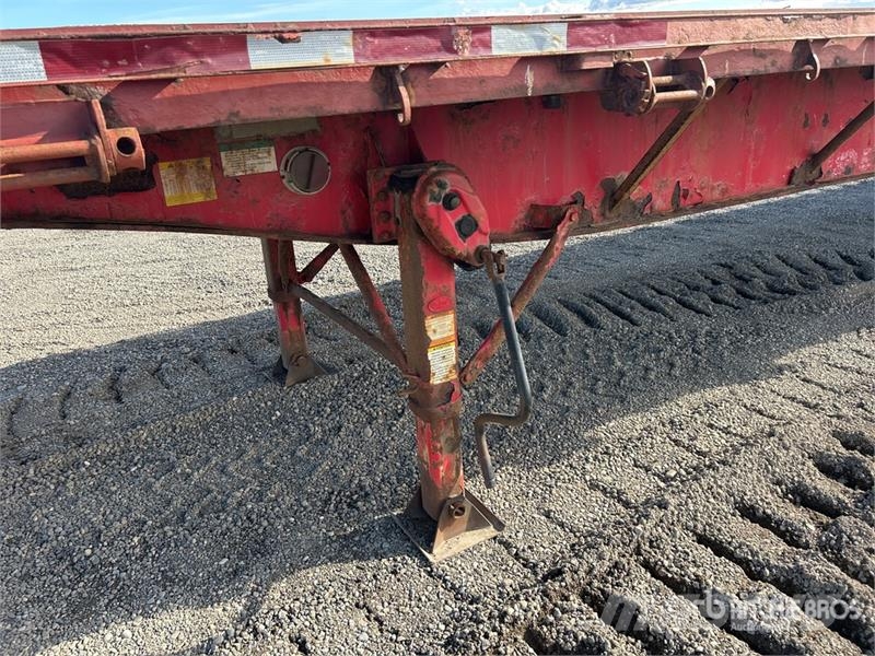 Lode King 53 ft Tri/A Flatbed Trailer Platformas/izkraušana no sāniem