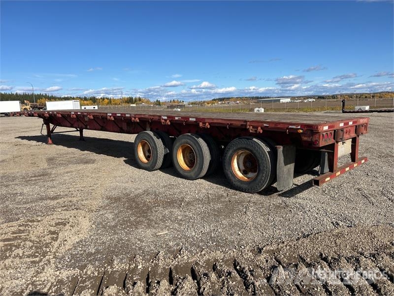 Lode King 53 ft Tri/A Flatbed Trailer Platformas/izkraušana no sāniem