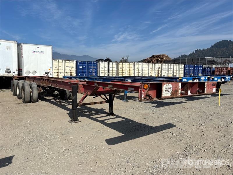 Lode King 53 ft Tri/A Extendable Container Trailer 貨櫃框架拖車