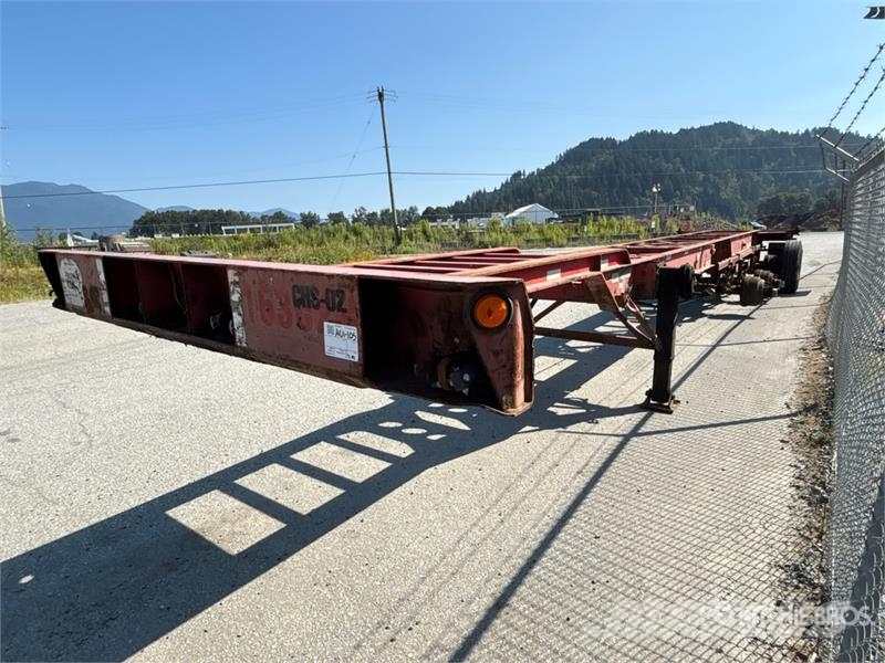 Lode King 53 ft Tri/A Extendable Container Trailer Anhænger med containerramme