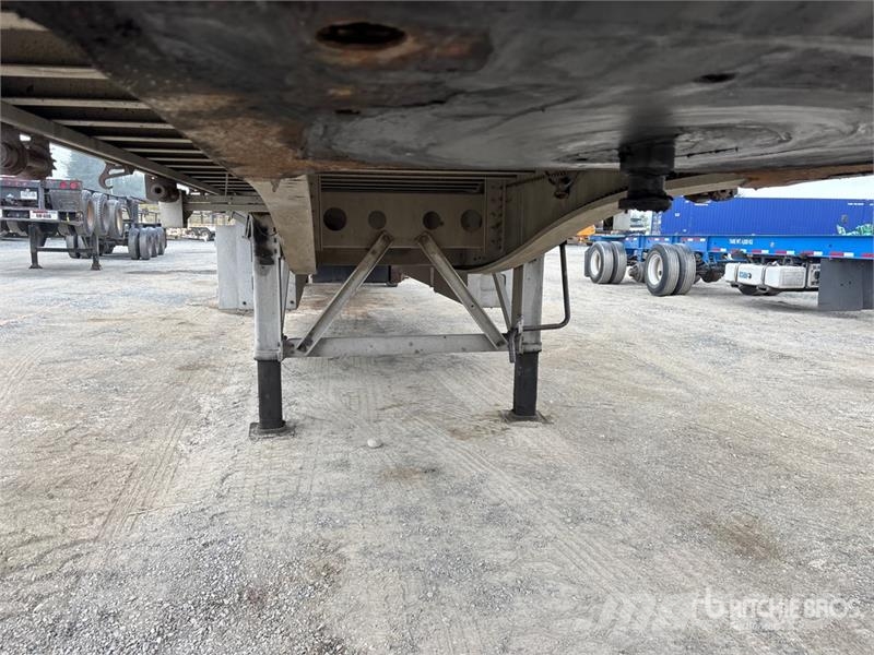 Lode King 53 ft Tri/A Flatbed Trailer Platformas/izkraušana no sāniem