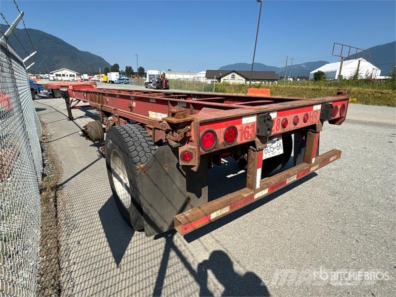 Lode King 53 ft Tri/A Extendable Container Trailer Anhænger med containerramme