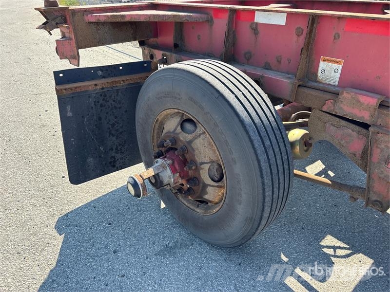 Lode King 53 ft Tri/A Extendable Container Trailer Anhænger med containerramme
