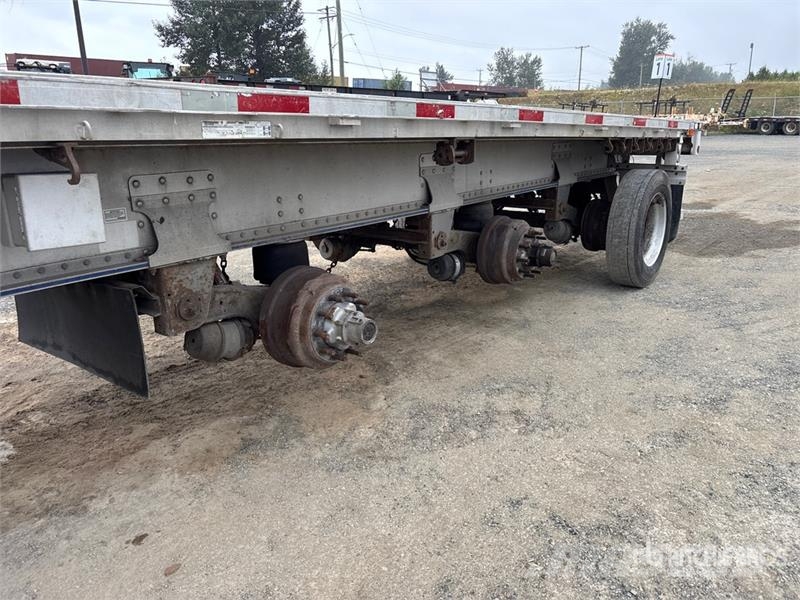 Lode King 53 ft Tri/A Flatbed Trailer Platformas/izkraušana no sāniem