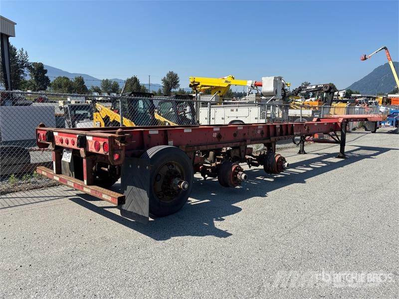 Lode King 53 ft Tri/A Extendable Container Trailer Anhænger med containerramme