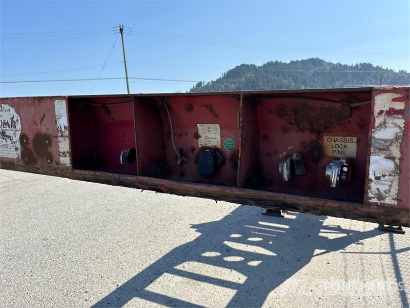 Lode King 53 ft Tri/A Extendable Container Trailer Anhænger med containerramme