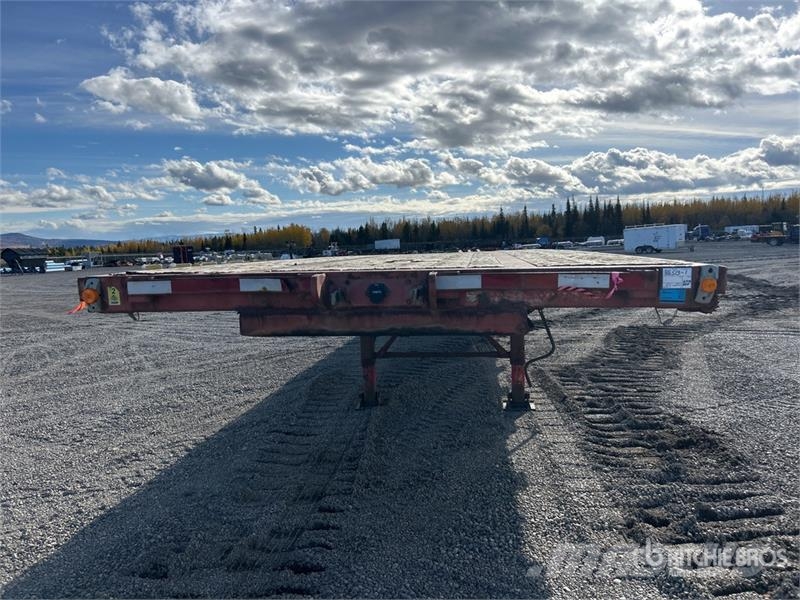 Lode King 53 ft Tri/A Flatbed Trailer Platformas/izkraušana no sāniem