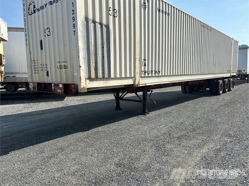 Lode King 53 ft Tri/A Extendable Container Trailer Remolques portacontenedores