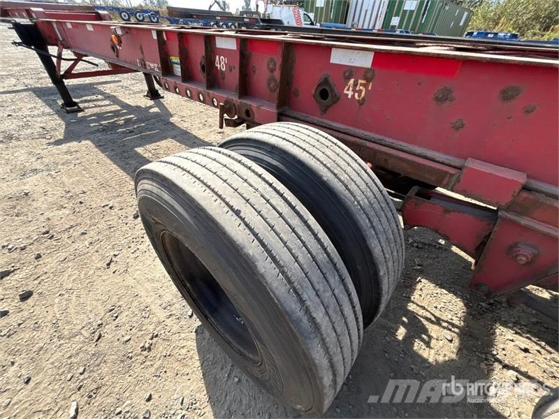 Lode King 53 ft Tri/A Extendable Container Trailer 貨櫃框架拖車
