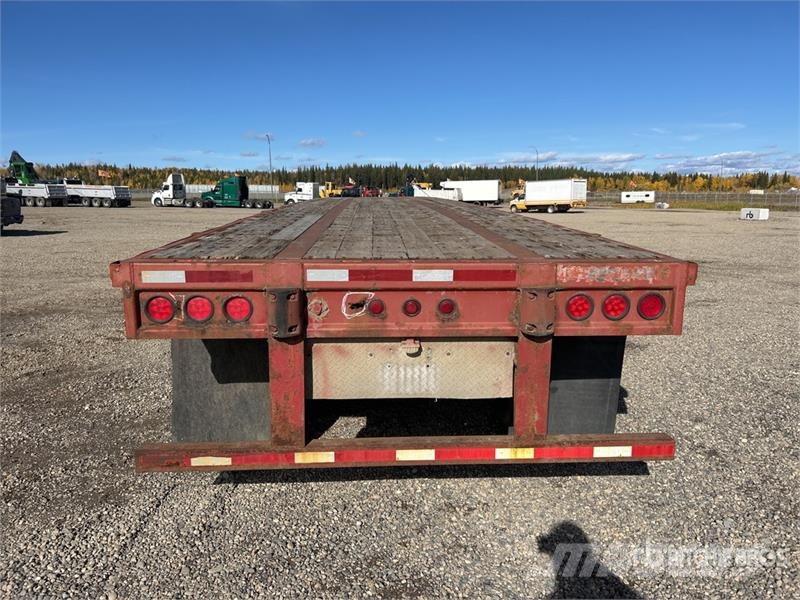 Lode King 53 ft Tri/A Flatbed Trailer Platformas/izkraušana no sāniem