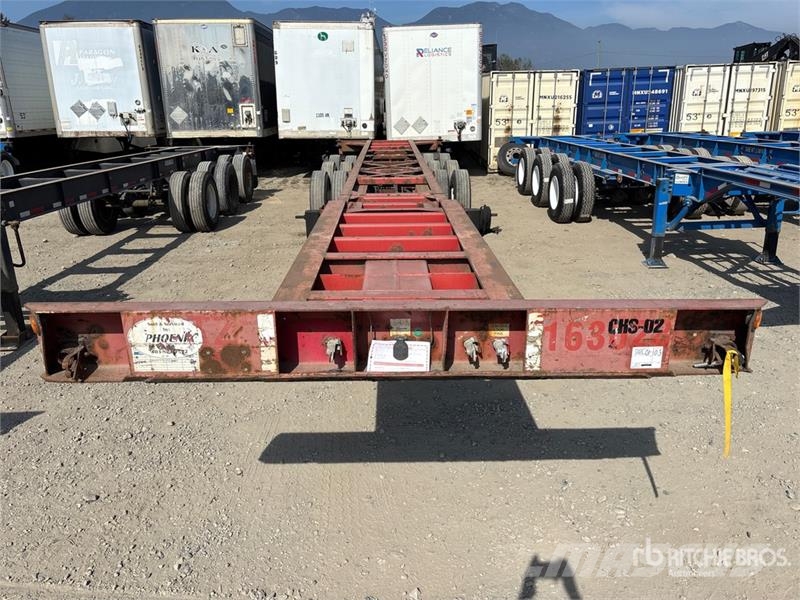 Lode King Tri/A Extendable Container Trailer Remolques portacontenedores
