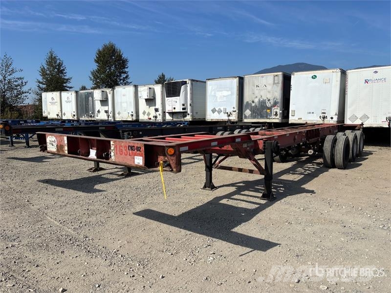 Lode King Tri/A Extendable Container Trailer Remolques portacontenedores