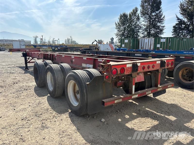Lode King Tri/A Extendable Container Trailer Remolques portacontenedores