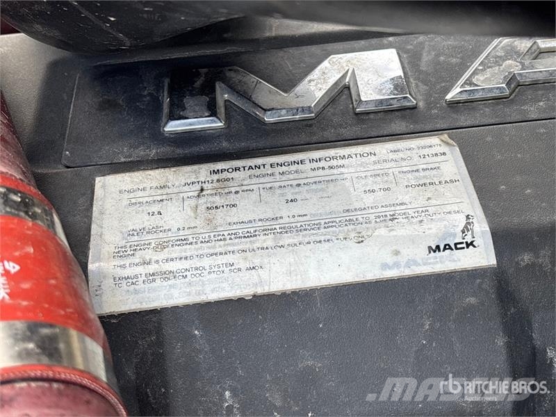 Mack Granite 6x4 T/A Dump Truck Kiper tovornjaki
