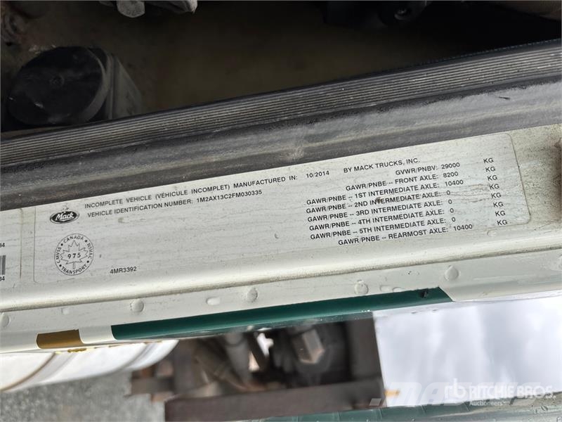 Mack GU813 Hidroliftli kamyonlar