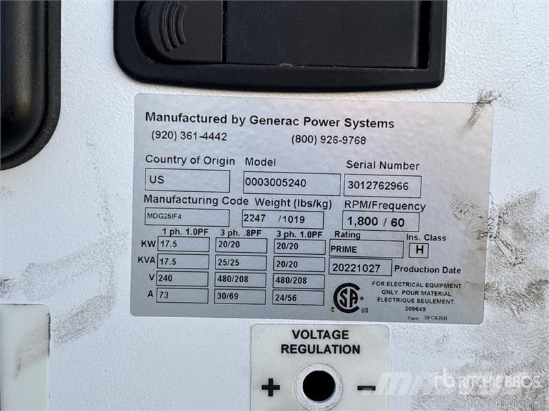 Magnum MDG25 F4 20 kW Mobile Generator Set (Inoperable) Dīzeļģeneratori