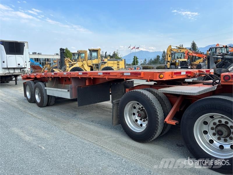 Manac 28 ft Super B-Train Pup Flatbed Trailer Прицепы-платформы/боковая разгрузка
