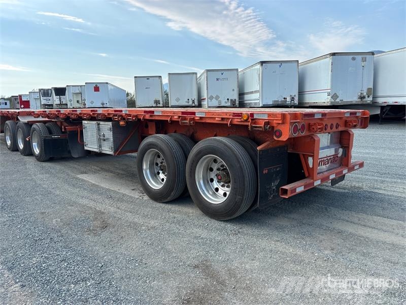 Manac 28 ft Super B-Train Pup Flatbed Trailer Прицепы-платформы/боковая разгрузка