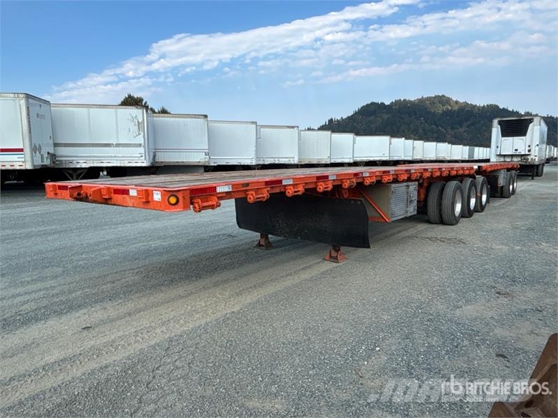 Manac 32 ft Super B-Train Lead Flatbed Trailer Platformas/izkraušana no sāniem