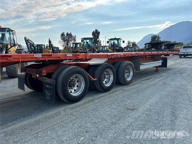 Manac 32 ft Super B-Train Lead Flatbed Trailer Platformas/izkraušana no sāniem