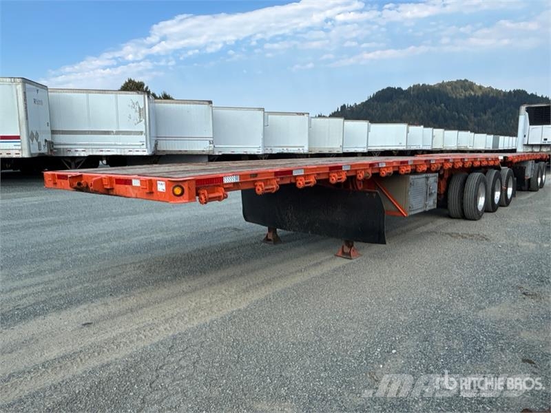 Manac 32 ft Super B-Train Lead Flatbed Trailer Platformas/izkraušana no sāniem