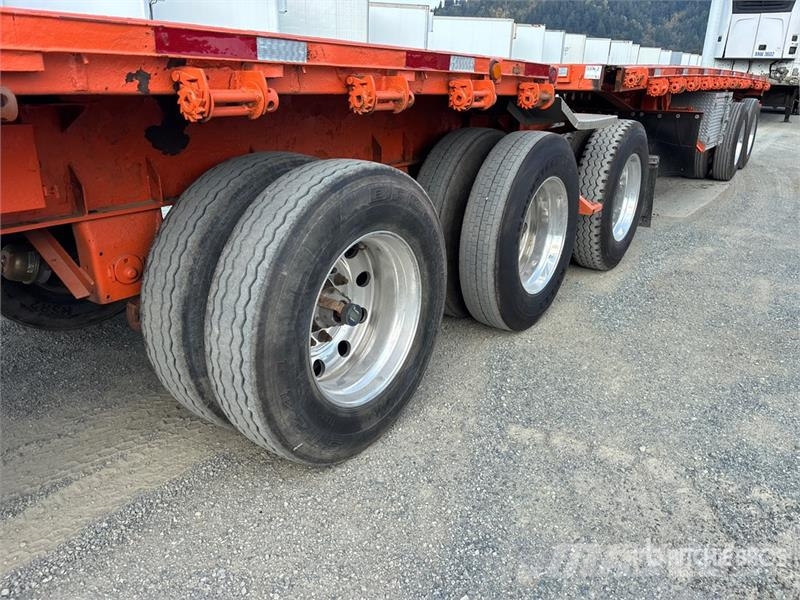 Manac 32 ft Super B-Train Lead Flatbed Trailer Platformas/izkraušana no sāniem