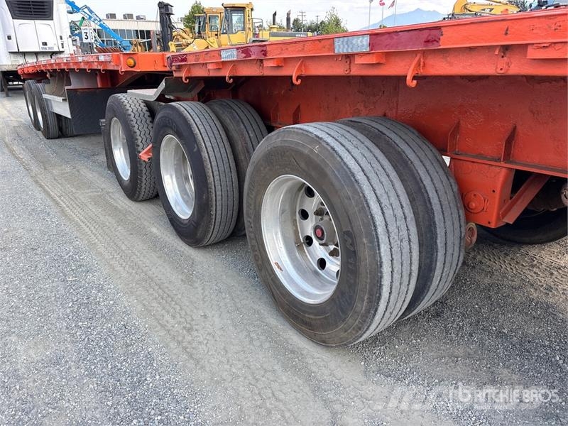 Manac 32 ft Super B-Train Lead Flatbed Trailer Platformas/izkraušana no sāniem