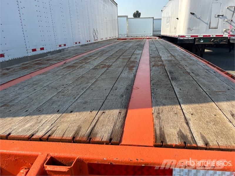 Manac 32 ft Super B-Train Lead Flatbed Trailer Platformas/izkraušana no sāniem
