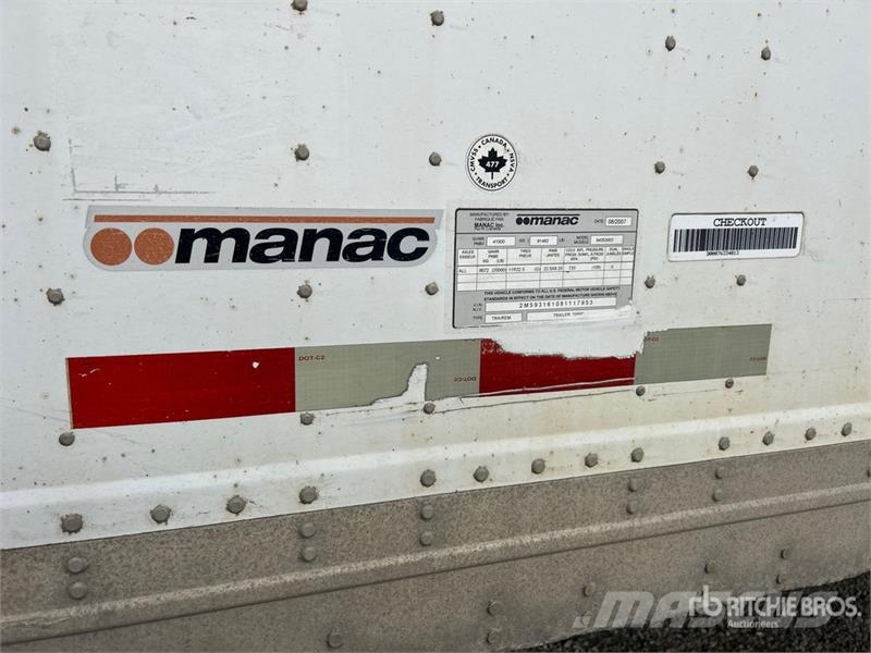 Manac 53 ft Tri/A Van Trailer Gesloten opbouw trailers