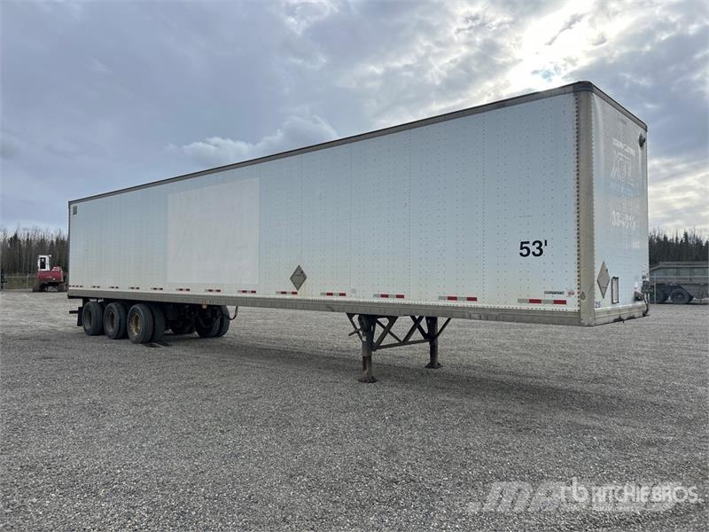 Manac 53 ft Tri/A Van Trailer Gesloten opbouw trailers