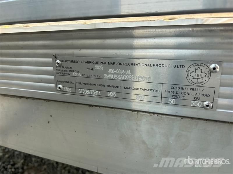 Marlon 450-00526 8 ft S/A Dump Utility Trailer (Un Самоскиди