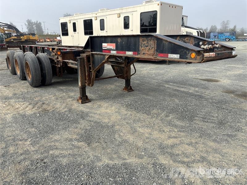 Max Atlas 20 ft Tri/A Extendable Container Trailer Konteinerių priekabos