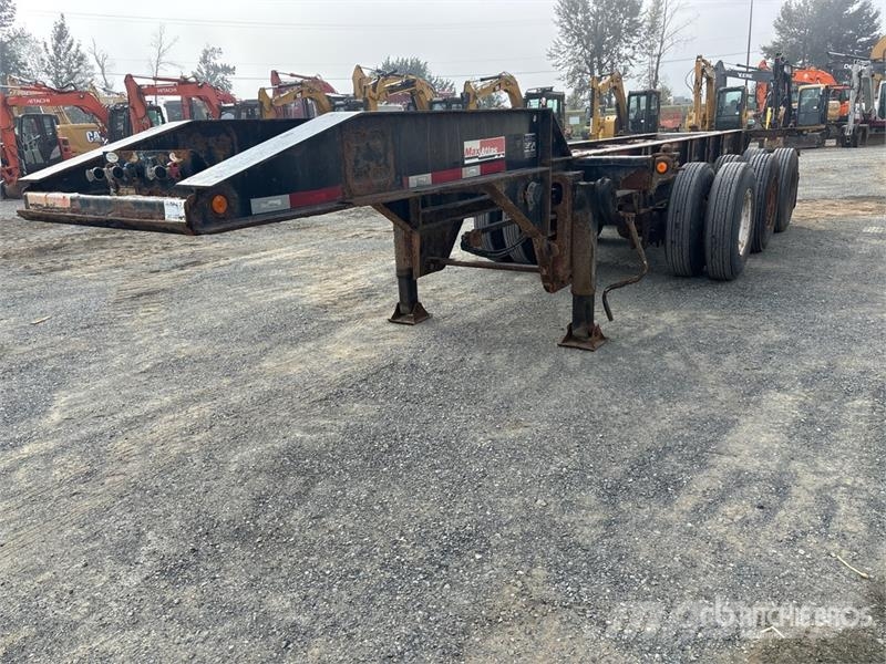 Max Atlas 20 ft Tri/A Extendable Container Trailer Konteinerių priekabos