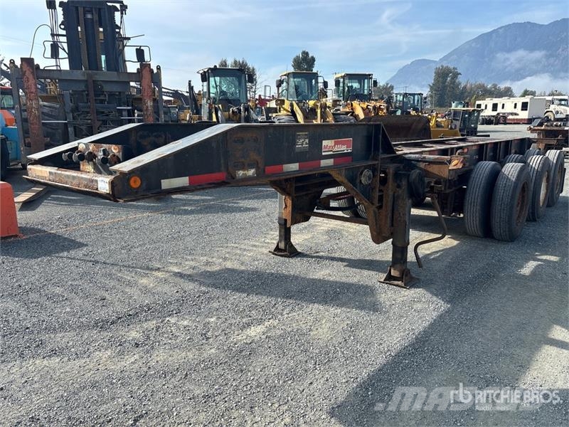 Max Atlas 20 ft Tri/A Extendable Container Trailer Konteinerių priekabos