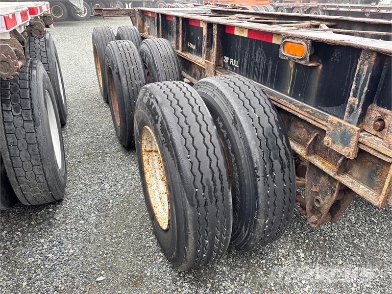 Max Atlas Tri/A Extendable Container Trailer Remorque porte container