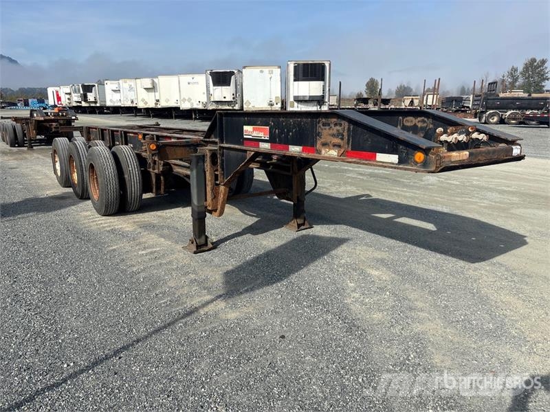Max Atlas Tri/A Extendable Container Trailer Remorque porte container