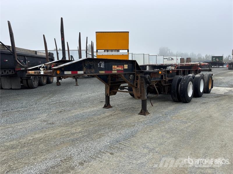 Max Atlas Tri/A Extendable Container Trailer Remorque porte container