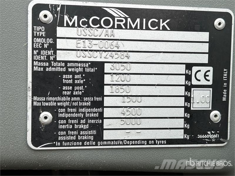 McCormick GX50 4WD Tractor Traktorer