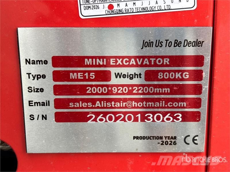  ME1503 Miniexcavadoras