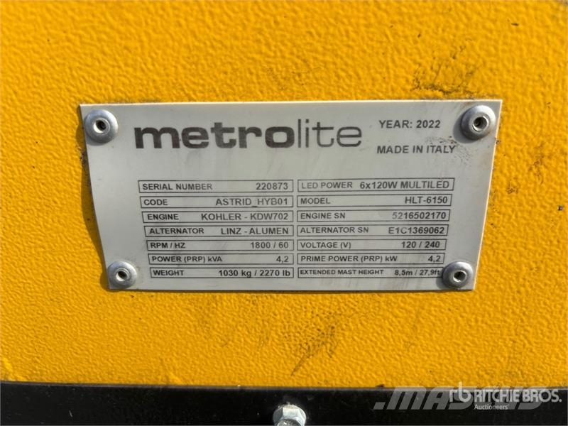 Metrolite HLT-6150 4.2 kW Solar Light Tower Lystårne