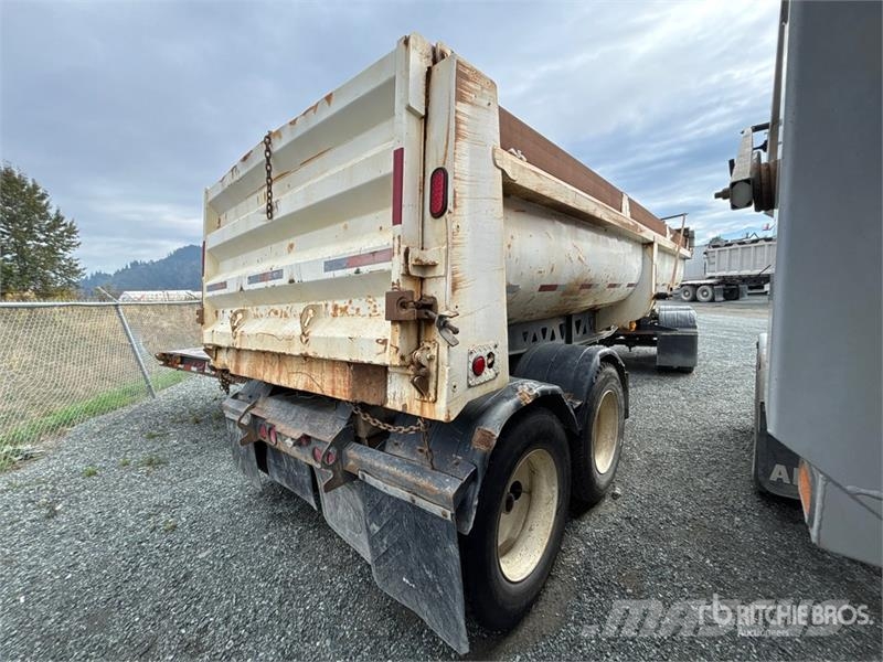 Midland 24 ft 3 in Quad/A Turntable End Dump Trailer 티퍼 트레일러