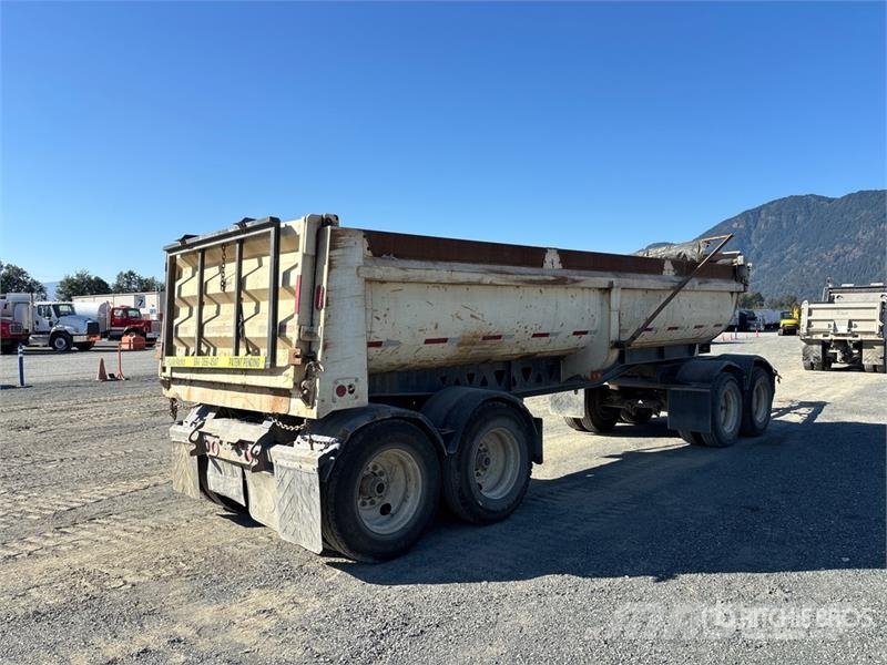 Midland 24 ft 3 in Quad/A Turntable End Dump Trailer Tipphengere