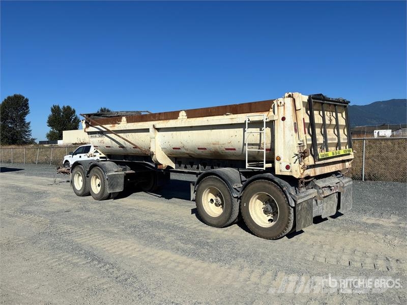 Midland 24 ft 3 in Quad/A Turntable End Dump Trailer Tipphengere
