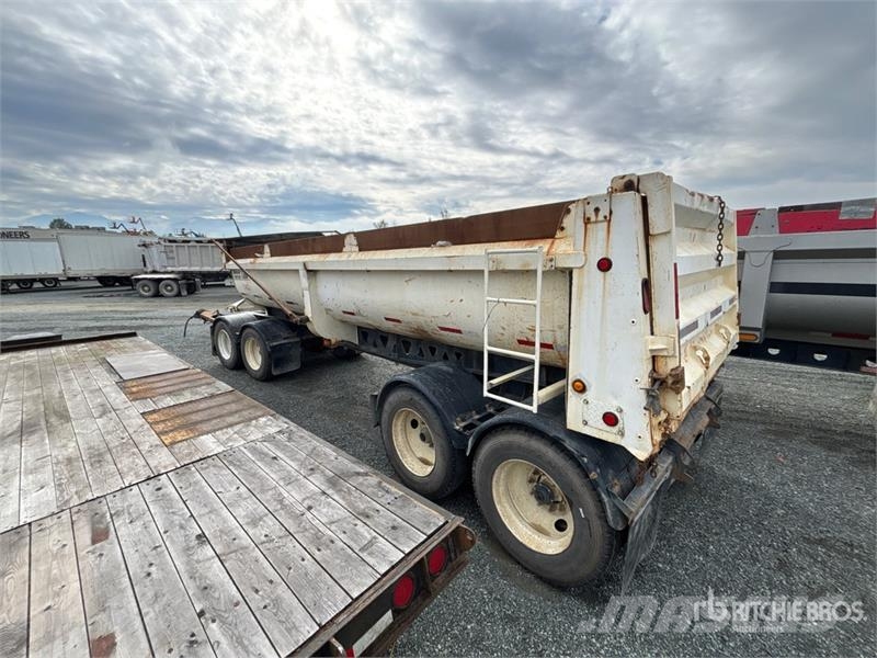 Midland 24 ft 3 in Quad/A Turntable End Dump Trailer 티퍼 트레일러