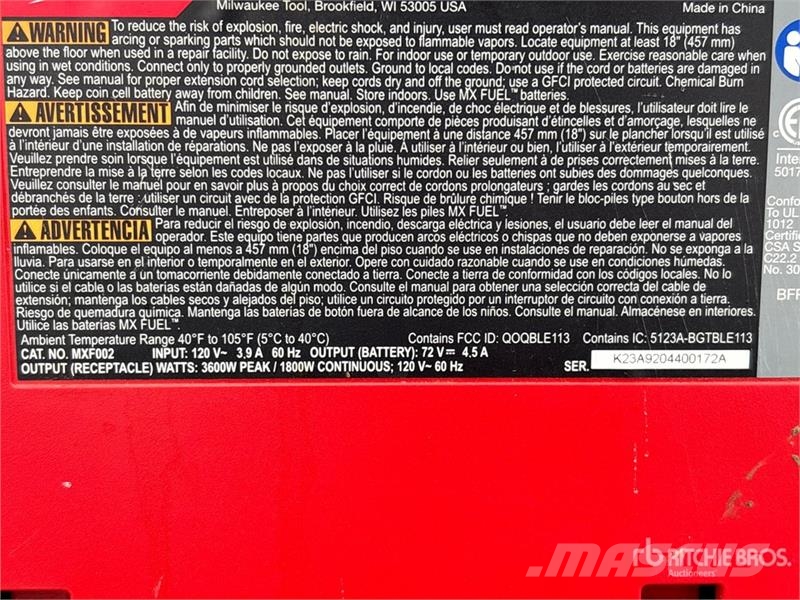 MILWAUKEE MXF0022XC Portable Generator Set Другие генераторы