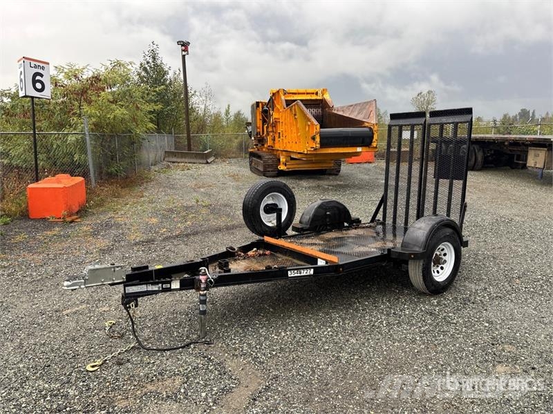  Miska 4X7UT 7 ft S/A Equipment Trailer Vehicle transport trailers