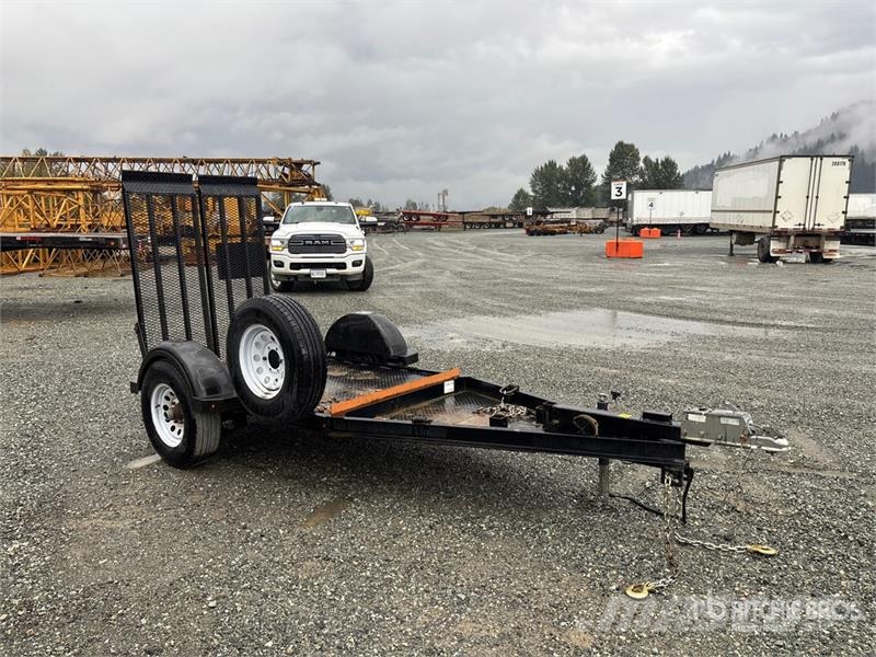  Miska 4X7UT 7 ft S/A Equipment Trailer Vehicle transport trailers